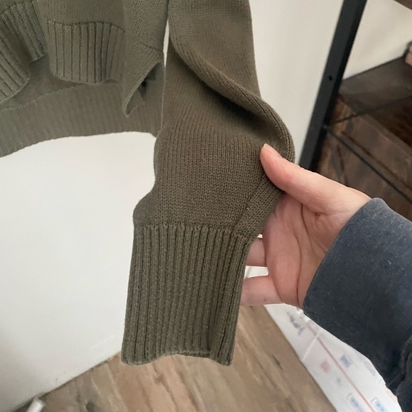 GAP Surplus Green Collared Ribbed Sweater Size X Small - Picture 4 of 10